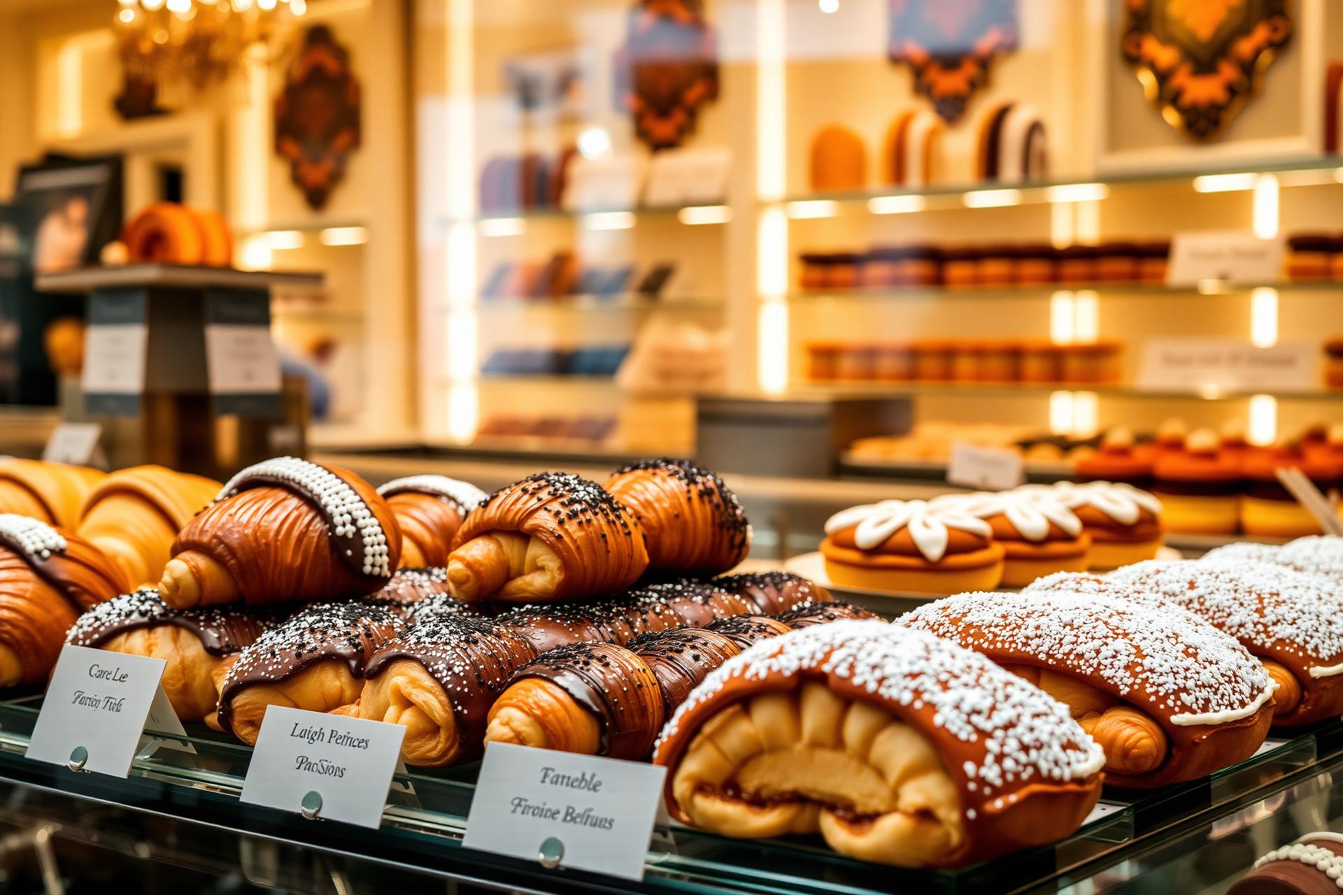 Vitrine de pâtisseries Artisan Paris
